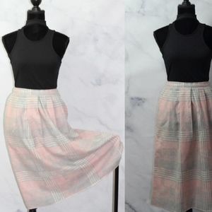 Folio By Fire Islander Pink & Grey Stripe Skirt (8